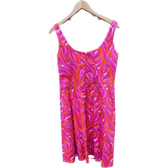 Super Mod dress from London Times, sz 12, Fit & Flare, cotton/spandex, EUC! - Picture 3 of 5